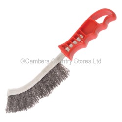 Faithfull Scratch Wire Brush Steel Red Handle